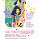 CARTEL FESTIVAL DE BANDAS . Un progetto di Graphic design, Illustrazione tradizionale, Pubblicità, Belle arti, Design di loghi e Disegno artistico di Ana Arbona - 05.07.2021