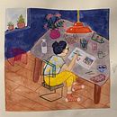 My project in Exploratory Sketchbook: Find Your Drawing Style course . Ilustrație tradițională, Schițe, Creativitate, Desen, Pictură în acuarelă, Caiet de schițe și Pictură cu guașă de Rani K. - 07.07.2021