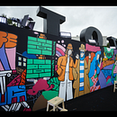 Mural Art Volvo Art Days. Traditional illustration, Design, Character Design, Arts, Crafts, and Street Art project by Jackkrit Anantakul - 07.08.2021