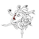 diseño tattoo de medusa by @arteturolense. Een project van  Tatoeageontwerp, Traditionele illustratie,  Ontwerp, Grafisch ontwerp,  Urban art, Logo-ontwerp, Digitale illustratie y Digitale tekening van carmen fernández - 17.06.2021
