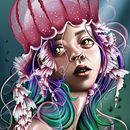My project in Digital Fantasy Portraits with Photoshop course. Projekt z dziedziny Trad, c, jna ilustracja,  R, sunek, Ilustracja c, frowa, Portret, R, sunek c, frow, Malarstwo c i frowe użytkownika doditz_rulz - 10.07.2021