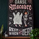 Danse Macabre. H, Lettering, and Traditional illustration project by Paola Vecco - 07.09.2021