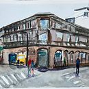 My project in Urban Landscapes in Watercolor course Ein Projekt aus dem Bereich Bildende Künste, Aquarellmalerei und Architektonische Illustration von patsvandam - 09.07.2021