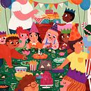 Party Scene. Traditional illustration project by Maddy Vian - 07.09.2021