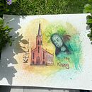 Mein Kursprojekt: Aquarellsketching: Drück deine Ideen aus . Un progetto di Illustrazione tradizionale, Bozzetti, Creatività, Disegno, Pittura ad acquerello e Sketchbook di uli mansshardt - 10.07.2021