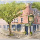 My project in Architectural Sketching with Watercolor and Ink course. Sketching, Drawing, Watercolor Painting, Architectural Illustration, Sketchbook & Ink Illustration project by artracer - 07.10.2021