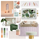 My project in Color Applied to Interior Design course. Un progetto di Interior design, Interior Design, Interior Design e Teoria del colore di trishasinghal - 07.07.2021