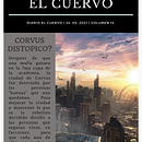 El cuervo || Portada del volumen 14 (Academia Corvus). Editorial Design project by Eline Ramirez - 07.12.2021