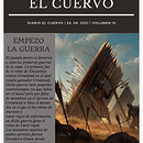 El cuervo || Portada del volumen 18 (Academia Corvus). Editorial Design project by Eline Ramirez - 07.12.2021