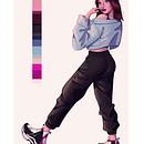 Meu projeto do curso: Criação de personagens urbanos. Traditional illustration, Character Design, Digital Illustration, and Concept Art project by Mônica M Fernandes - 07.12.2021
