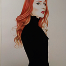 retrato acuarela. Un proyecto de Ilustración tradicional, Pintura a la acuarela y Dibujo de Retrato de www_mr_cossio - 12.07.2021