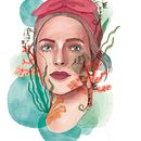 Mi Proyecto del curso: Retrato ilustrado en acuarela Ein Projekt aus dem Bereich Traditionelle Illustration, Bildende Künste, Malerei, Zeichnung, Aquarellmalerei, Porträtzeichnung und Artistische Zeichnung von laura.arocas - 12.07.2021
