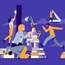 Ilustraciones AngelList Venture. Traditional illustration project by Dani Montesinos - 07.13.2021