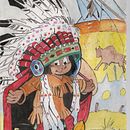Yakari is a Franco-Belgian comic book series, originally  illustrated by my inspiration Derib, . Un progetto di Illustrazione tradizionale di Kunal Alva - 13.07.2021