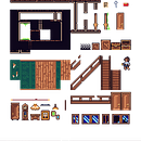 Mi Proyecto del curso - Creación de escenarios pixel art para videojuegos: Mansion tileset. Un proyecto de Videojuegos, Pixel art, Desarrollo de videojuegos, Animación 2D, Animación 3D y Diseño de videojuegos de Asier Astorga Casado - 13.07.2021