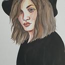 My project in Watercolor Portrait from a Photo course. Ilustração tradicional, Pintura em aquarela, e Desenho de retrato projeto de Miawyu Gan - 11.07.2021