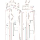 Pattern construction with CAD-system . Traditional illustration project by Nadya Rashed - 07.14.2021