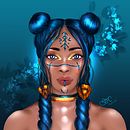Mi Proyecto del curso: Retratos digitales de fantasía con Photoshop. Un proyecto de Ilustración tradicional, Dibujo, Ilustración digital, Dibujo de Retrato, Dibujo digital y Pintura digital de Diana Carmona - 23.07.2021