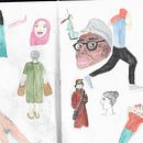personas. Traditional illustration project by annaniro65 - 07.14.2021