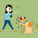 Mi perro Dragón y yo. Un projet de Illustration traditionnelle, Conception de personnages , et Dessin de erinav - 15.07.2021