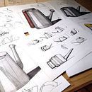 Bocetos de regadera para jardín . Design, Traditional illustration, Industrial Design, Product Design, Product Photograph, Artistic Drawing, Instagram Photograph, Sketchbook, and Social Media Design project by Lucas Altobelli - 07.15.2021