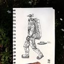 Quarantine Sketches . Ilustrasi tradisional, Desain Karakter, Komik, Membuat sketsa, Gambar Pensil, Menggambar, Seni Konsep, Ilustrasi Tinta, Dan Manga proyek oleh Sergi Pulido - 07.15.2021