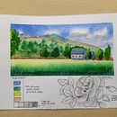 Mi Proyecto del curso: Cuaderno de viaje en acuarela. Projekt z dziedziny Trad, c, jna ilustracja, Malowanie akwarelą,  R, sunek architektoniczn i Sketchbook użytkownika carlos_arminanzas - 15.07.2021