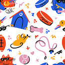 Hocico pattern. Un proyecto de Diseño, Ilustración tradicional, Pattern Design y Estampación de wanda arca - 14.02.2021