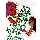 Meu projeto do curso: Introdução à ilustração de personagens com guache e tinta nanquim Ein Projekt aus dem Bereich Traditionelle Illustration, Design von Figuren, Illustration mit Tinte und Gouachemalerei von Caroline Luz - 15.07.2021