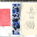 The Bee , The Cat and The Wolf. Fine Arts, Creativit, Pencil Drawing, Drawing, and Sketchbook project by Muhammad Adib Adam - 07.16.2021