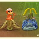 "The Monkey and the Turtle" by Dr Jose Rizal (Illustrated by @CedZabala). Ilustração tradicional, Artes plásticas, Pintura, Desenho a lápis, Desenho, Pintura em aquarela, Ilustração infantil, e Narrativa projeto de Cedrick Zabala - 06.07.2021