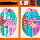 Mi Proyecto del curso: Técnicas de ilustración con acuarela y gouache. Traditional illustration, Fine Arts, Painting, Watercolor Painting, Children's Illustration, and Gouache Painting project by Rocio Serna - 07.08.2021