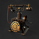 Teléfono Antiguo - Proyecto Final - Curso: Creación de props realistas para videojuegos. Een project van 3D,  3D-modellering, Videogames y Videogame-ontwerp van Mattia Ermolli Carrera - 17.07.2021