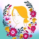 Mi Proyecto del curso: Retrato ilustrado con elementos botánicos. Projekt z dziedziny Trad, c, jna ilustracja, Ilustracja c, frowa, R, sunek botaniczn, R, sunek c i frow użytkownika Gemma Perez - 17.07.2021