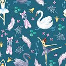 Mi Proyecto del curso: Coleeccion El lago de los cisnes. Design, Traditional illustration, Pattern Design, and Printing project by Carolina Etchepare - 07.18.2021