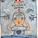 El carrusel de pensamientos . Traditional illustration project by Ana de la Palma - 07.18.2021