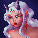 Meu projeto do curso: Iluminação e cor para retratos digitais no Photoshop https://www.instagram.com/sellemoon_/ Ein Projekt aus dem Bereich Traditionelle Illustration, Digitale Illustration und Digitale Malerei von gyssellefl - 19.07.2021