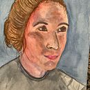Mi Proyecto del curso: Retrato artístico en acuarela. Un proyecto de Bellas Artes, Pintura, Pintura a la acuarela y Dibujo de Retrato de Vanessa Cuevas Barberà - 19.07.2021