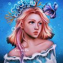 Dama de coral: Retrato de fantasía.. Een project van Traditionele illustratie,  Tekening, Digitale illustratie,  Portrettekening, Digitale tekening y  Digitaal schilderij van Michell Inagan - 08.07.2021
