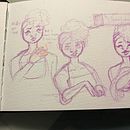 Character development . Projekt z dziedziny Trad, c i jna ilustracja użytkownika vicki_v - 20.07.2021