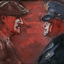 Los Intocables . Ilustrasi tradisional, Dan Lukisan Cat Air proyek oleh Juan Javier Sepúlveda - 07.20.2021