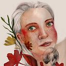 La marquise. Artes plásticas, Pintura, Desenho, Pintura em aquarela, Desenho de retrato, Desenho artístico e Ilustração tradicional projeto de Maite Prima - 20.07.2021