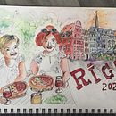 My project in Artistic Watercolor Sketching: Dare to Express Your Ideas course . Ilustrație tradițională, Schițe, Creativitate, Desen, Pictură în acuarelă și Caiet de schițe de lanazelinsky - 07.20.2021