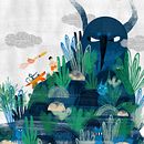 „Momotaro“: Brasilianische Adaption Ein Projekt aus dem Bereich Design, Traditionelle Illustration, Collage, Digitale Illustration, Kinderillustration und Digitales Design von Amy Nagasawa Maitland - 18.07.2020