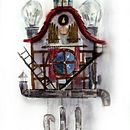 How to draw and paint Steampunk Cuckoo clock . Artes plásticas, Ilustração tradicional, Arquitetura, Pintura, Educação, Direção de arte, e Design de personagens projeto de Karīna Ludborža - 21.07.2021