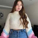 Hygge CropSweater (Crochet: crea prendas con una sola aguja). Fashion Design, Fiber Arts, DIY, and Crochet project by Mariana Almazzi - 07.22.2021