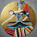 Collage-figurín (2021). Projekt z dziedziny Design,  Manager art, st, czn, Projektowanie postaci, Projektowanie ubrań, Craft,  Kolaż, Kreat i wność użytkownika Oriana Nigro Acevedo - 22.07.2021