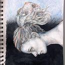 Ocean On My Mind. Un proyecto de Ilustración tradicional, Dibujo a lápiz, Dibujo de Retrato y Dibujo artístico de Brandi Ebach - 20.07.2021