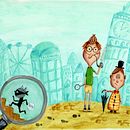 DISEÑO DE PERSONAJES, Sherlock y Watson Ein Projekt aus dem Bereich Traditionelle Illustration, Design von Figuren, Bildende Künste, Zeichnung und Artistische Zeichnung von SEÑORITA BICHO - 22.07.2021