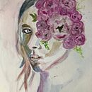 Mi Proyecto del curso: Retrato artístico en acuarela. Un proyecto de Bellas Artes, Pintura, Pintura a la acuarela y Dibujo de Retrato de karen_munozpolanco - 23.07.2021